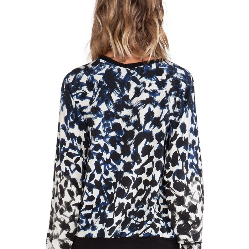 Cut25 by Yigal Azrouel Silk Printed Sweatshirt - Picture 5 of 5